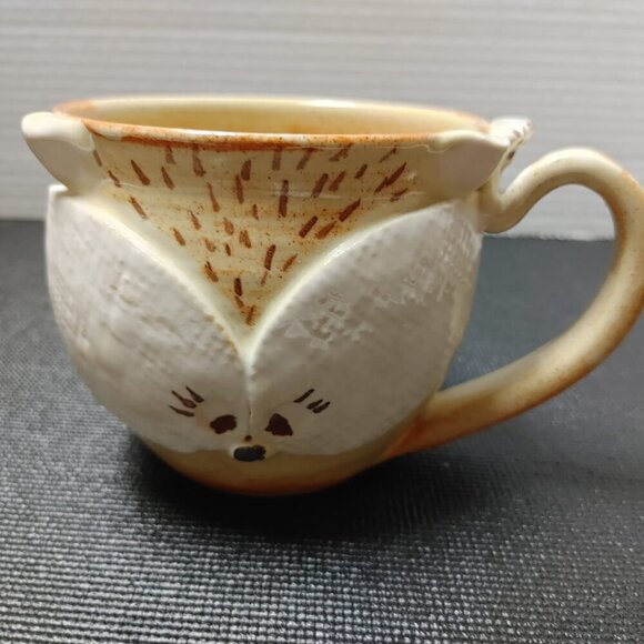 PEI Prince Edward Island Fox Pottery Mug Handmade Stoneware signed by Redrocks - Picture 2 of 7